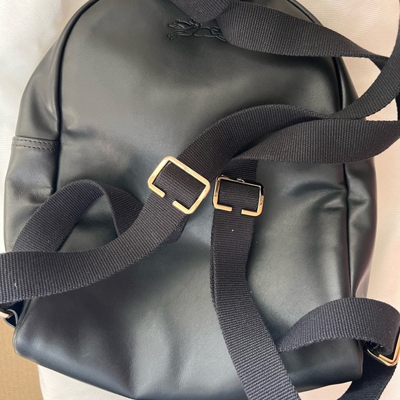 Longchamp Black Backpack with Gold Accents with dust bag - Picture 5 of 10
